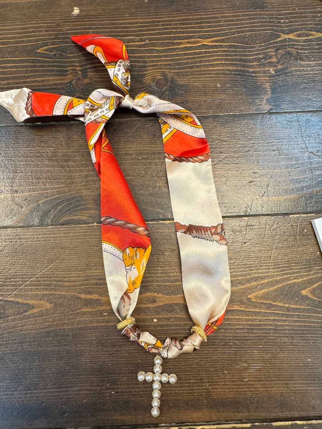 TR scarf necklace #292