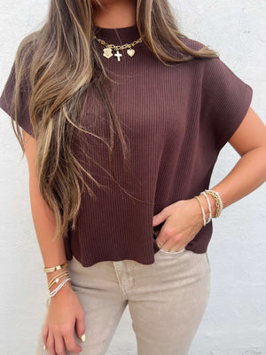 kimmy sweater in chocolate