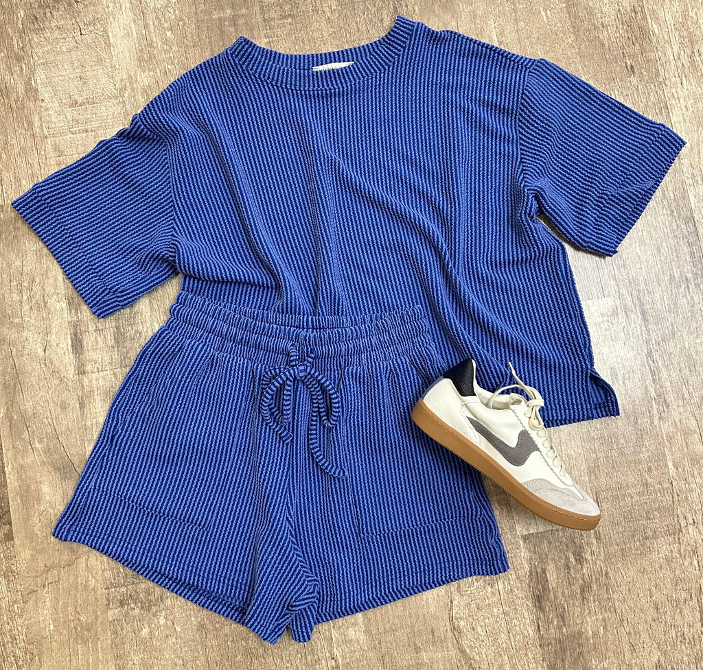 ribbed + ready set in blue