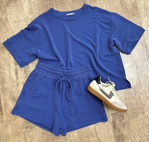 ribbed + ready set in blue
