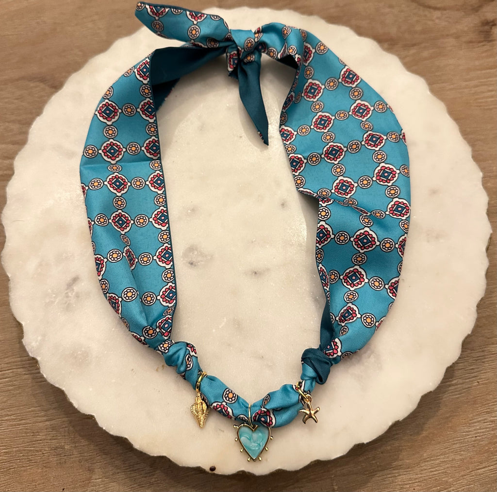 TR scarf necklace #92