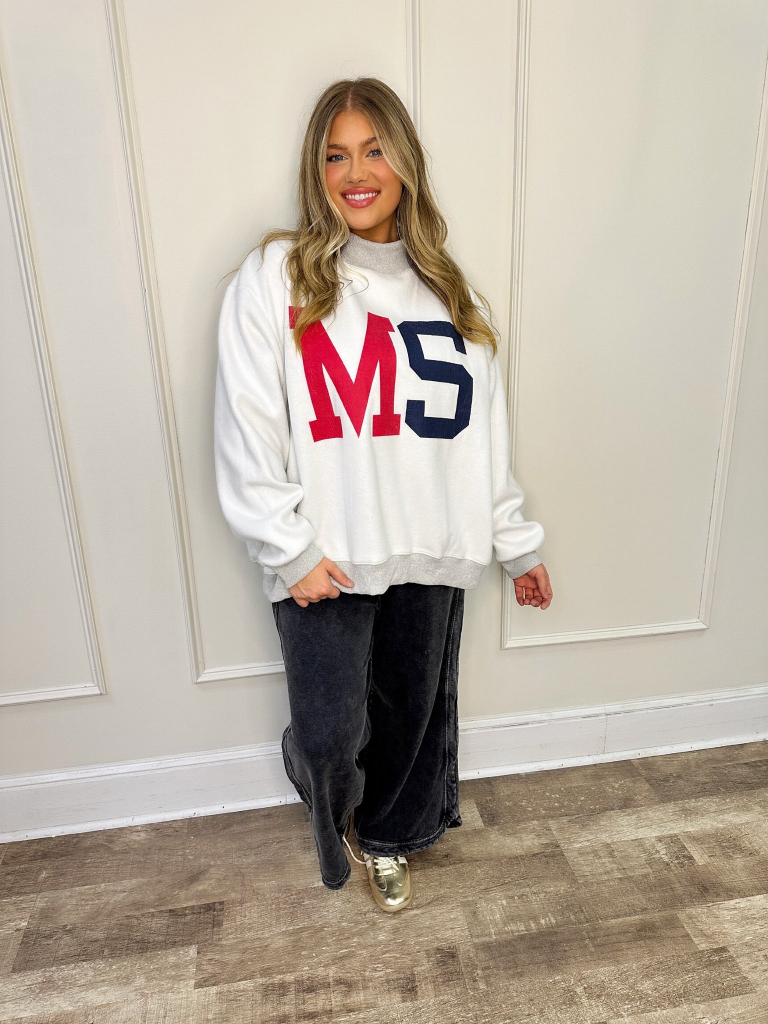 MS/Mississippi reversible mock neck