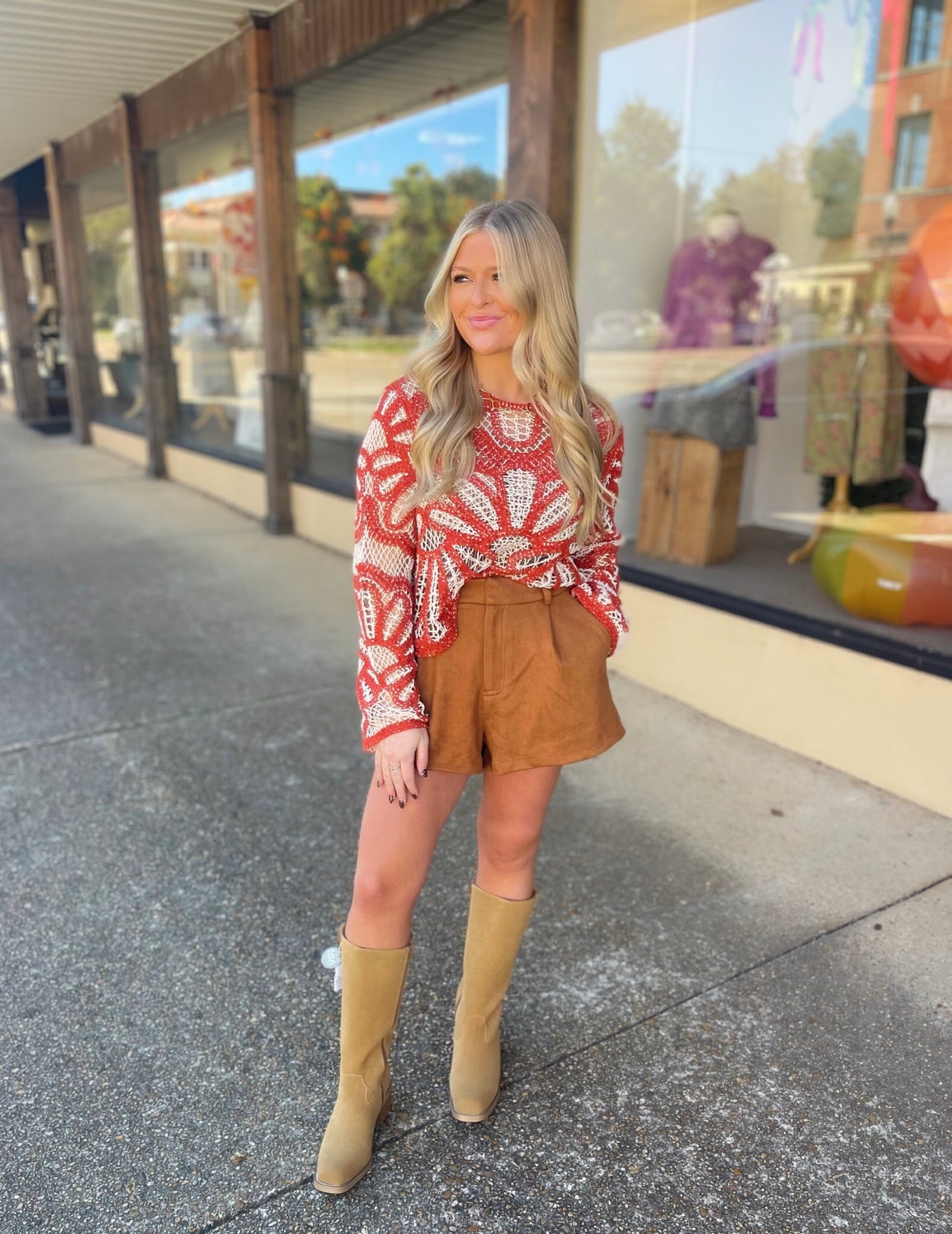 mina crochet sweater