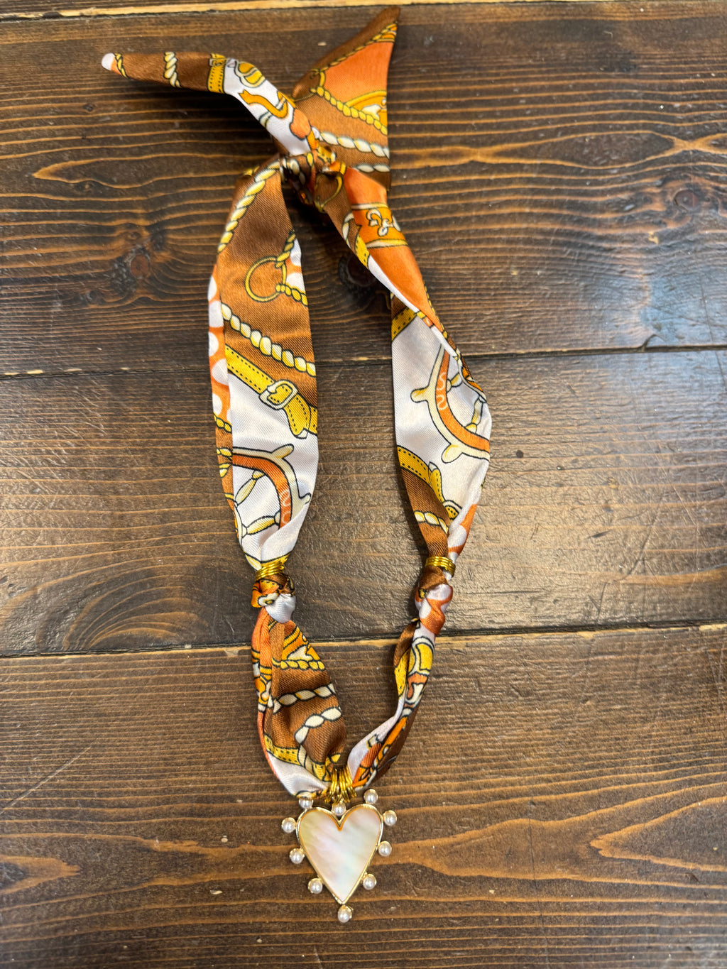 TR scarf necklace #287