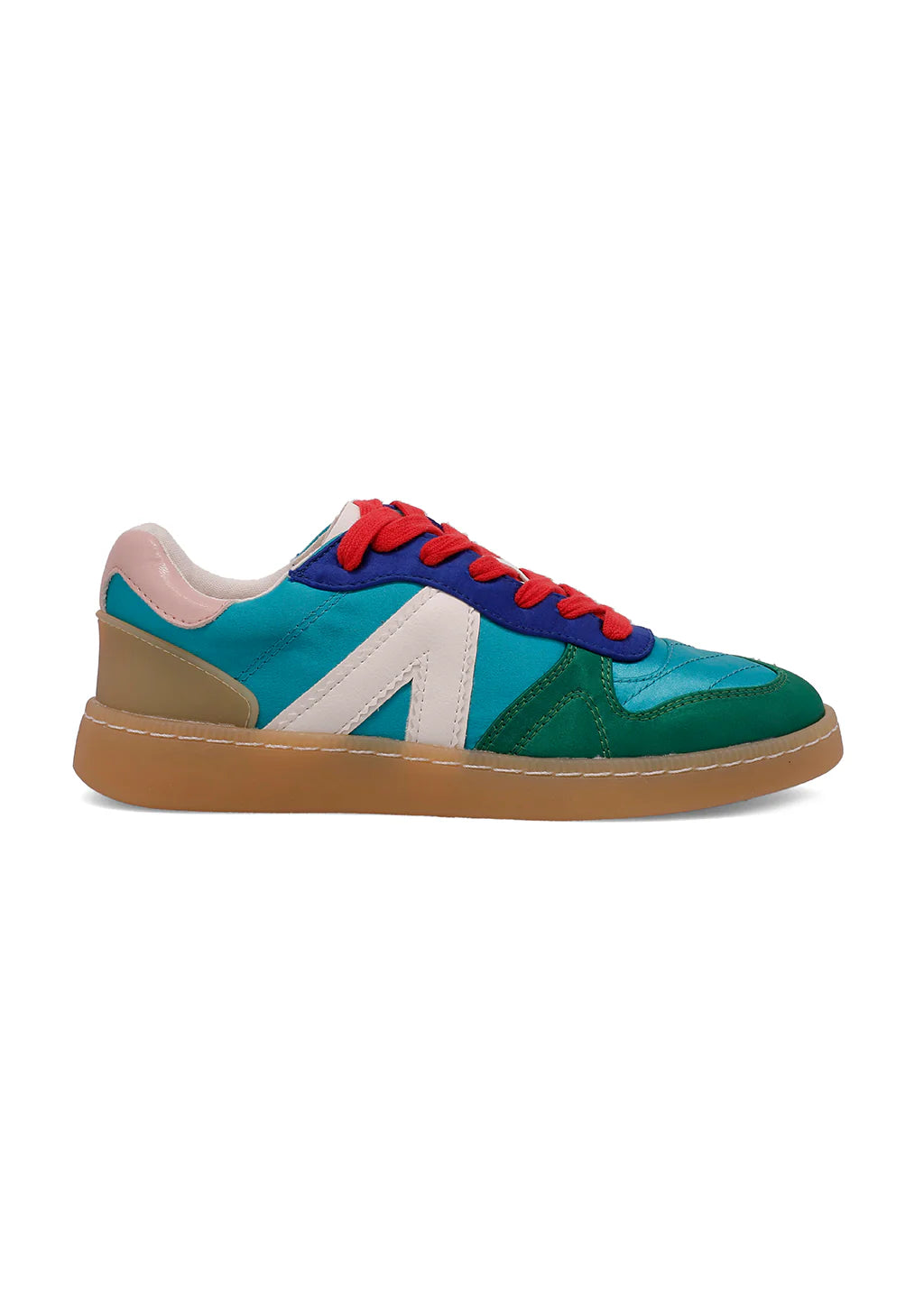 mia vesta sneaker - turquoise / green multi