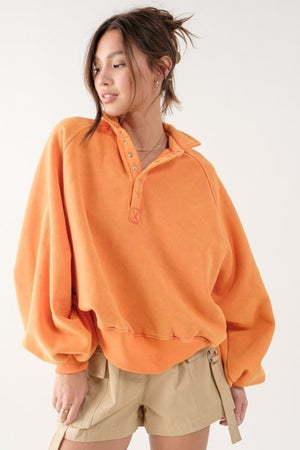 the essential pullover - orange