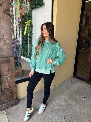 everyday pullover (jade) - Black Friday