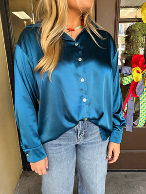 satin sweetie button up