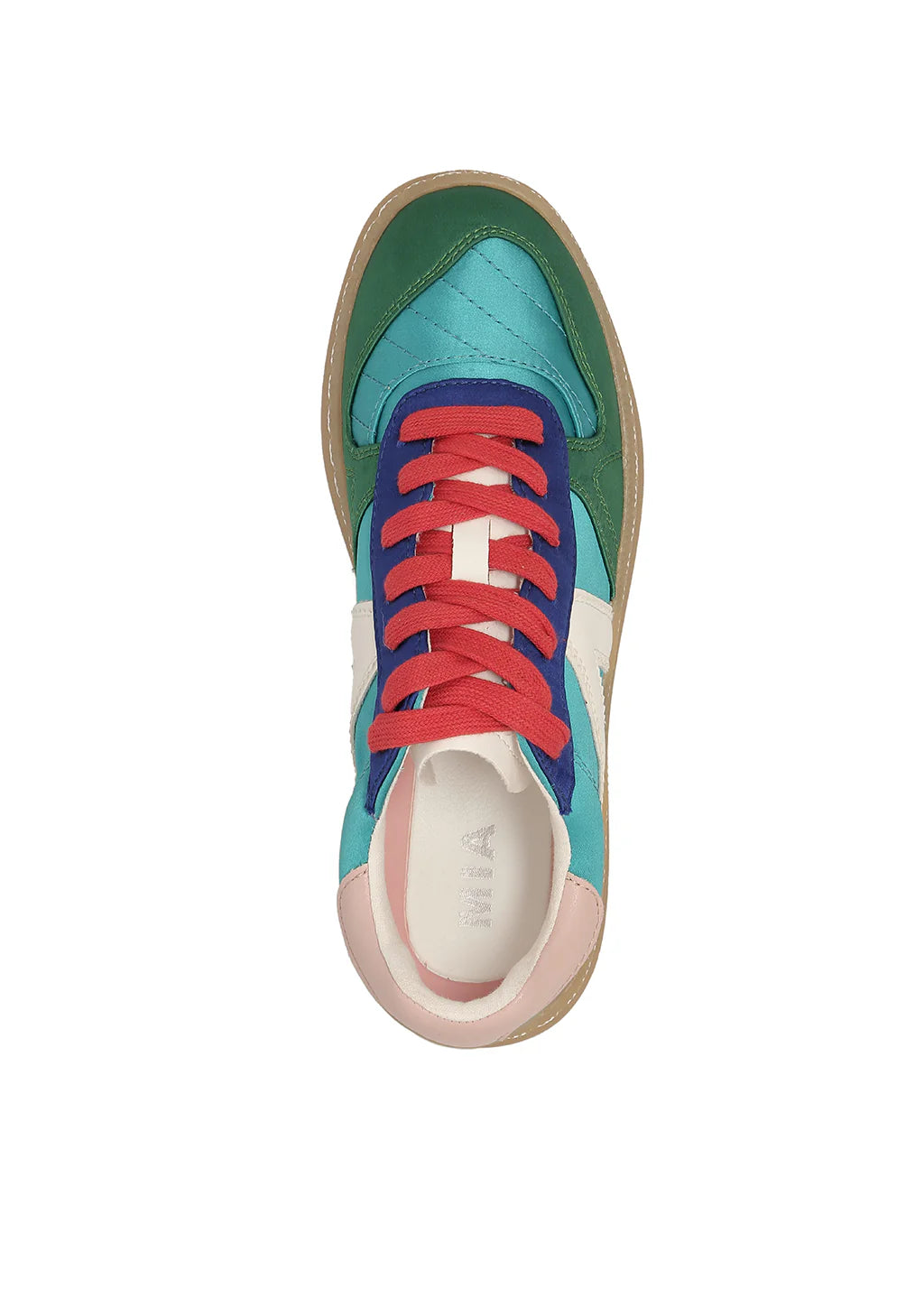 mia vesta sneaker - turquoise / green multi