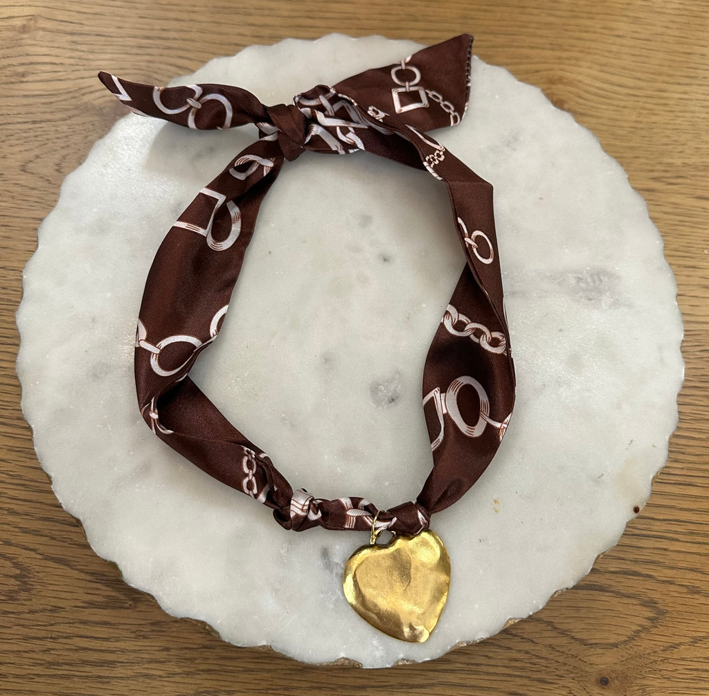 TR scarf necklace #191