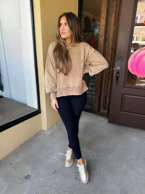 andi pullover - tan