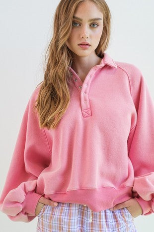 the essential pullover - pink