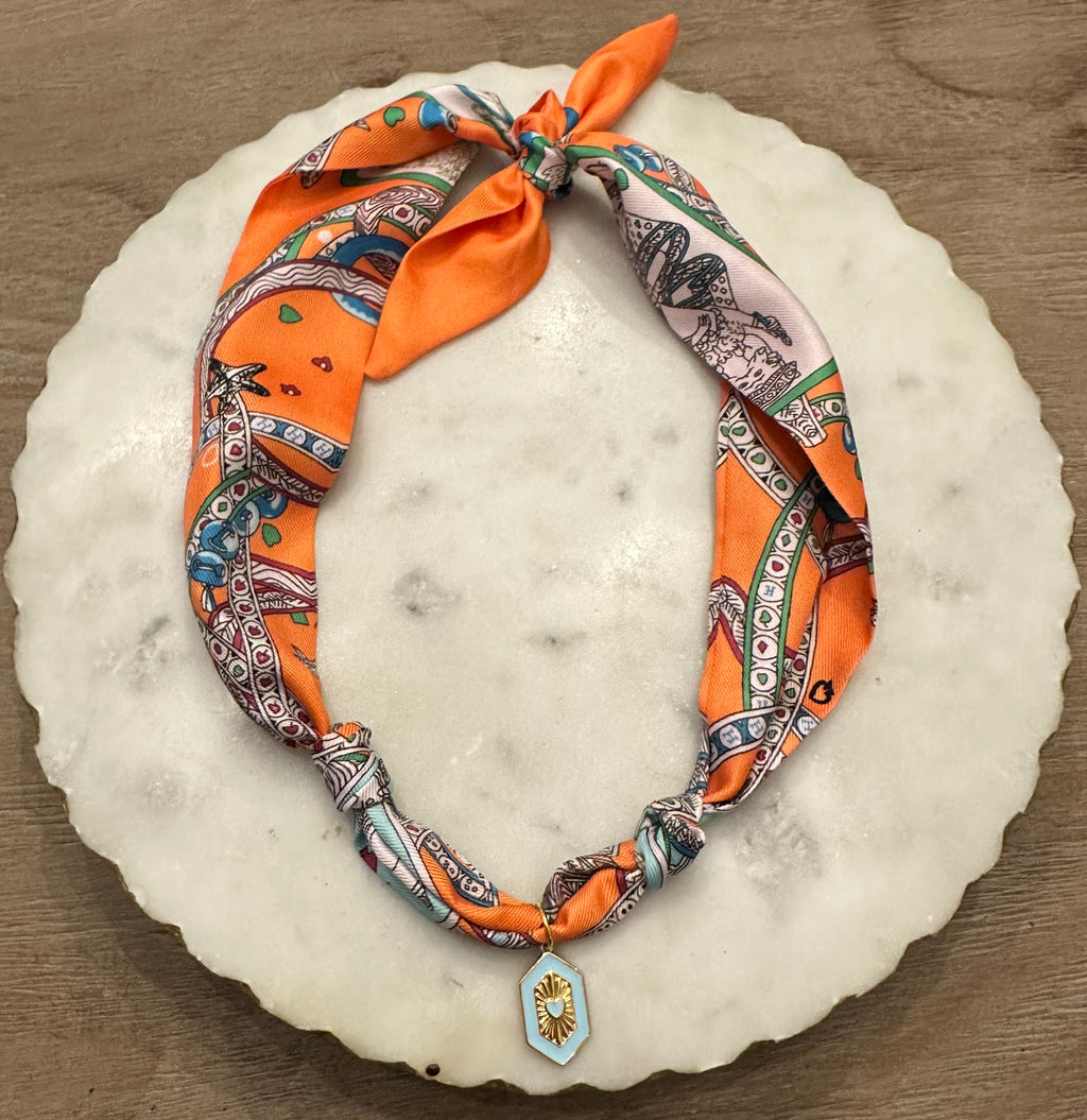 TR scarf necklace #67