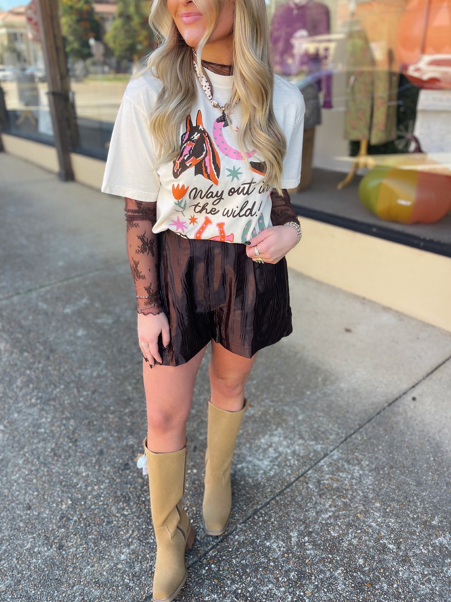 way out in the wild tee