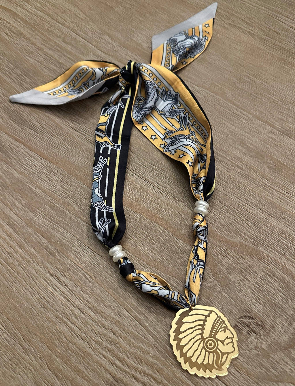 warrior scarf necklace #3