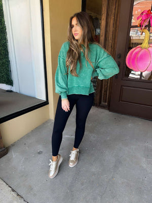 andi pullover - kelly green