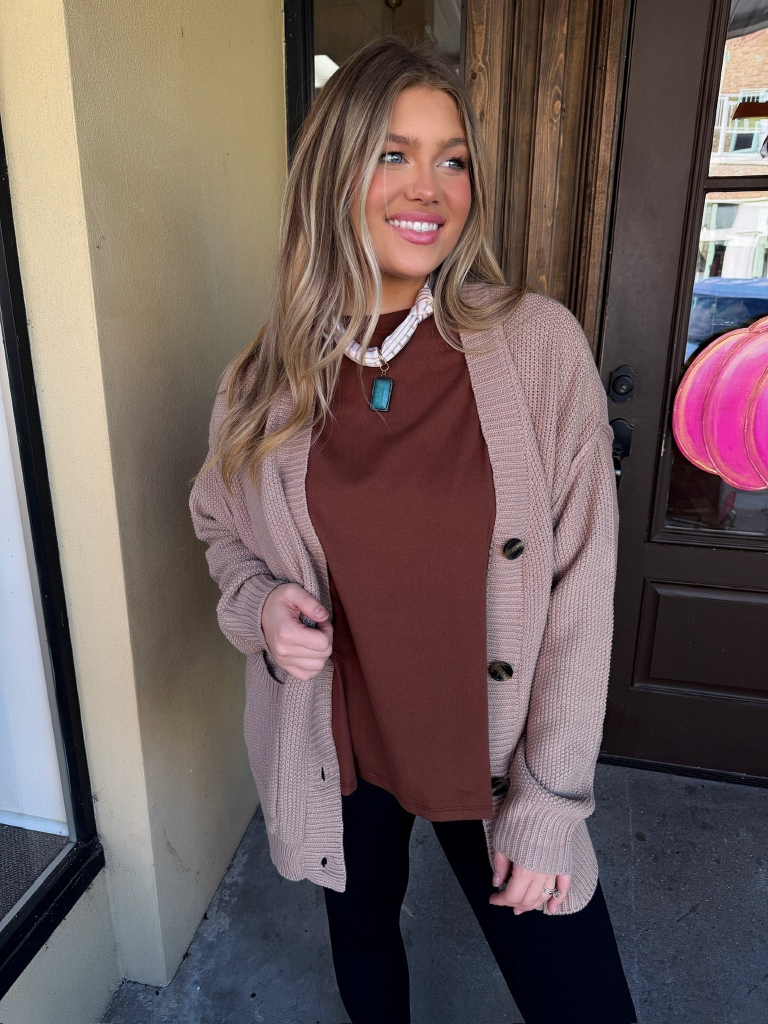 iris oversized tee in brown