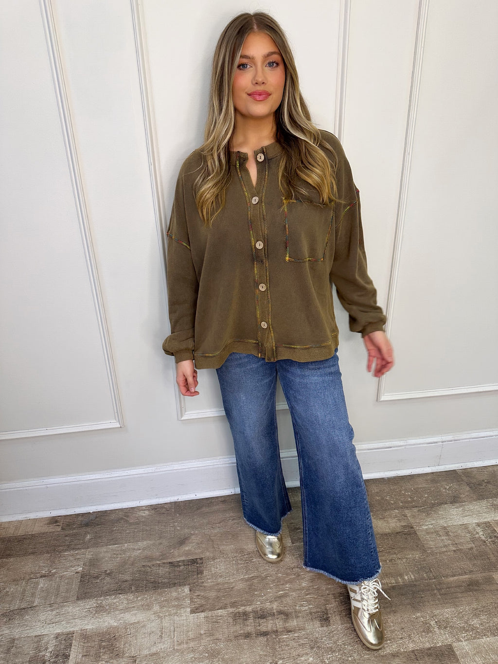 etta terry knit cardigan