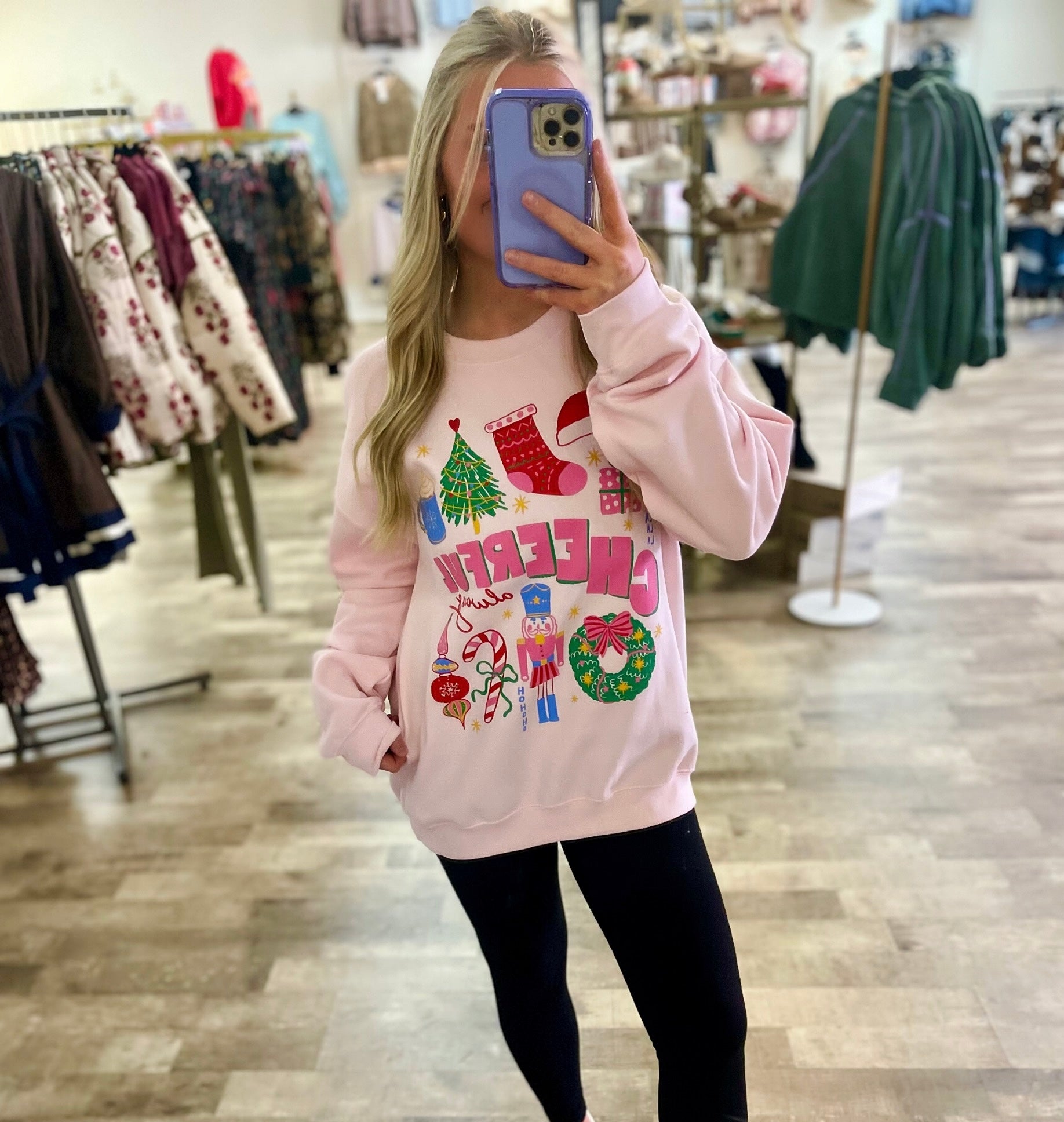 cheerful always sweatshirt