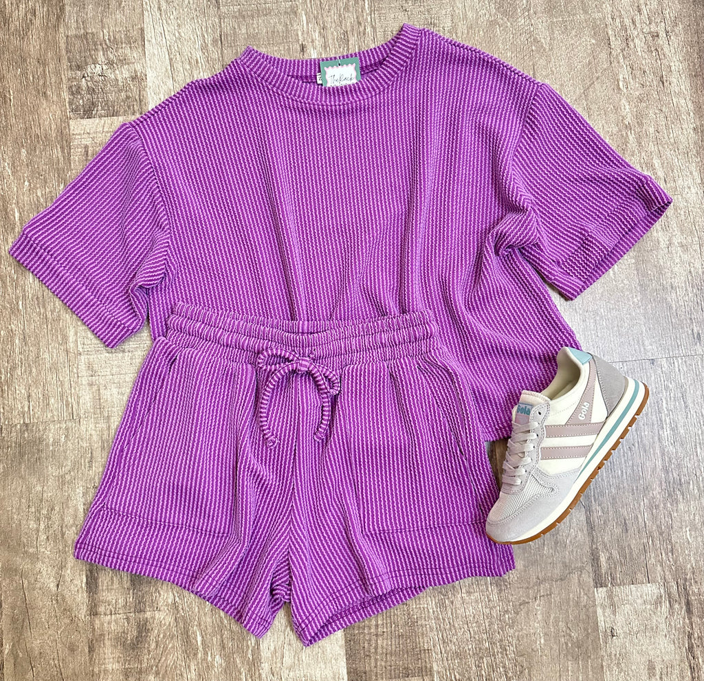 ribbed + ready set in purple