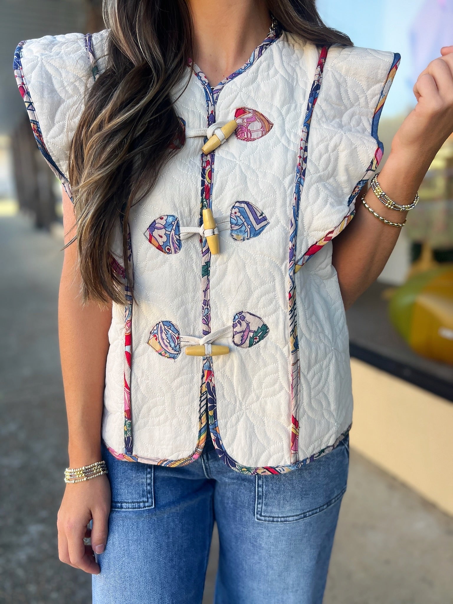 mildred quilted vest