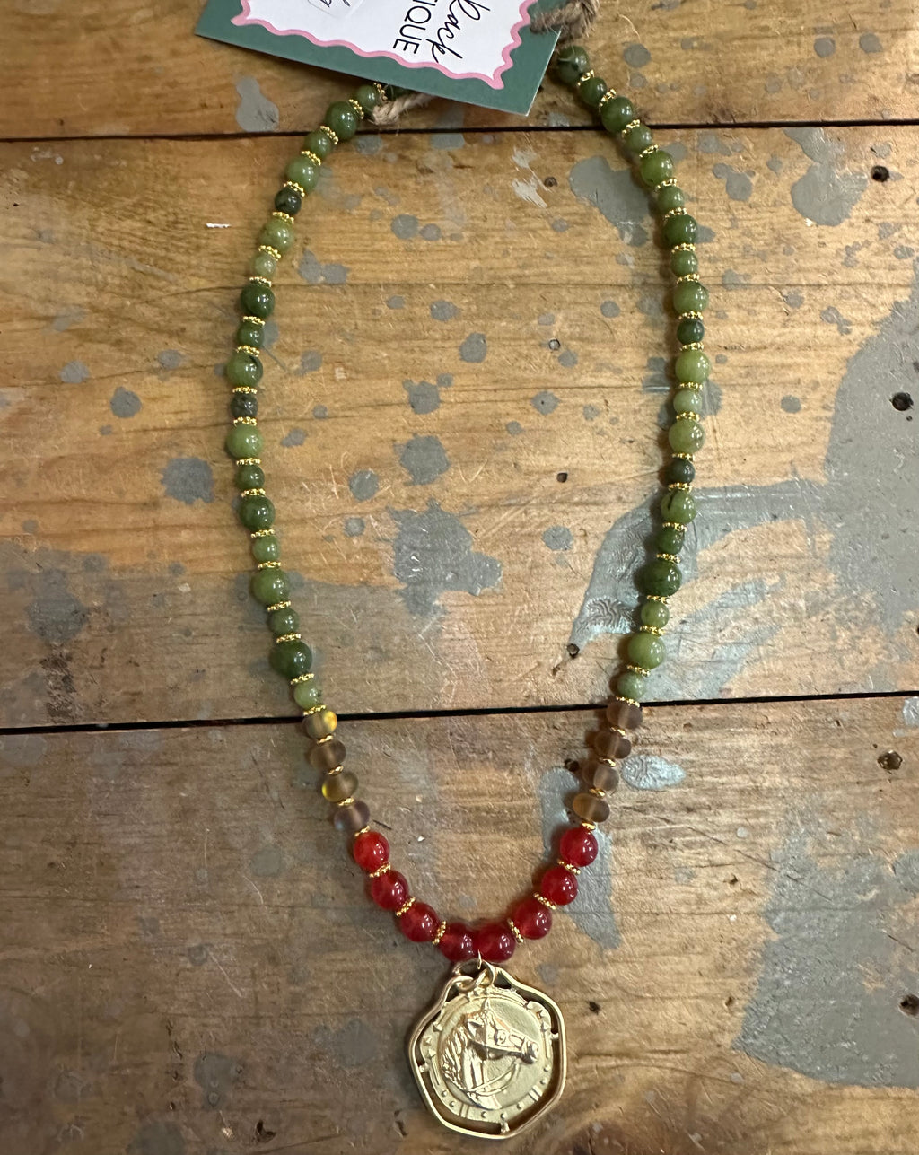 rowdy beaded necklace