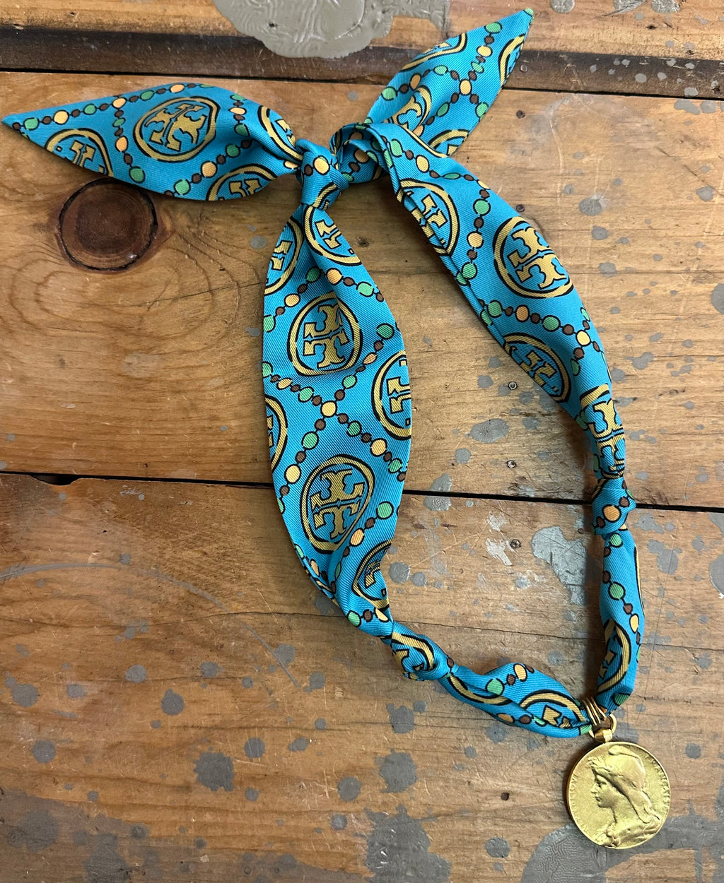 TR scarf necklace #305