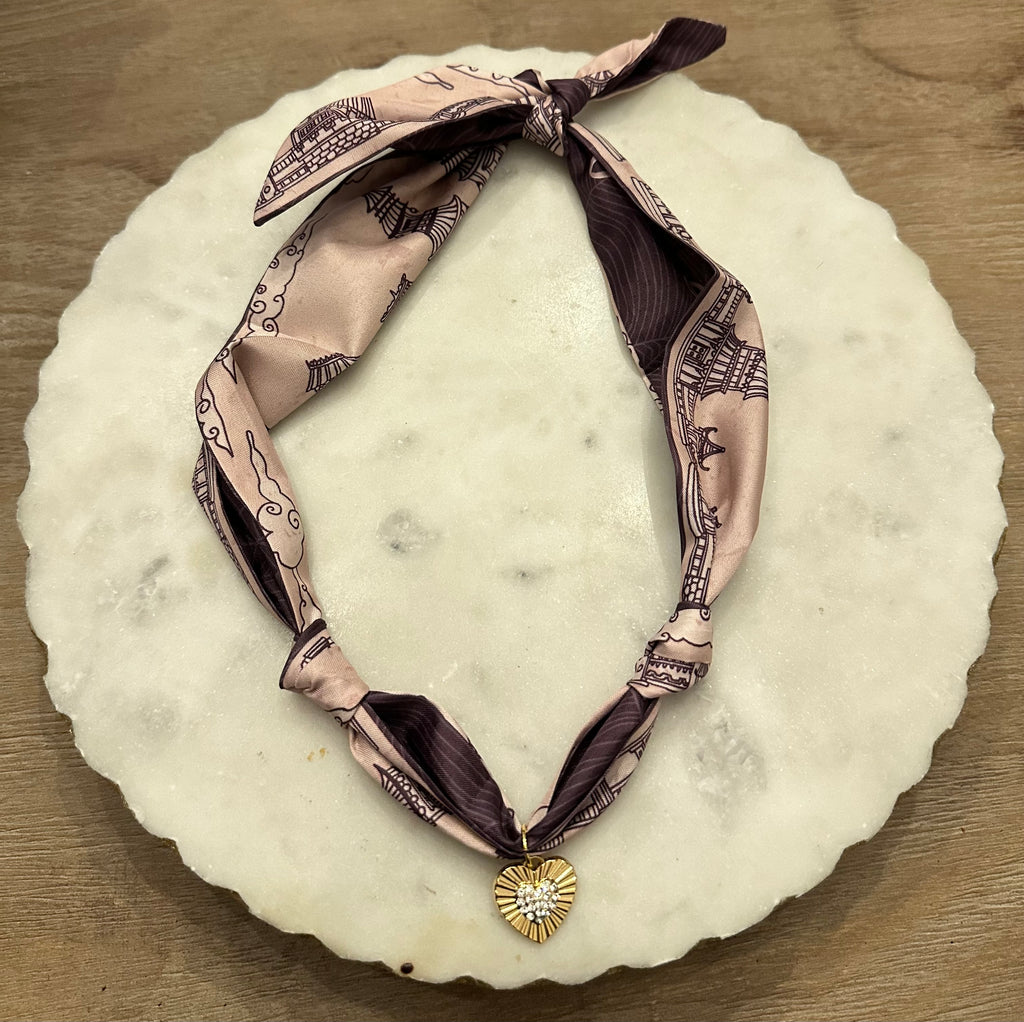 TR scarf necklace #81