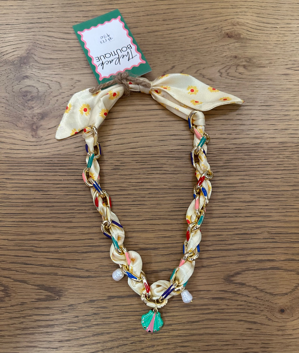 TR scarf necklace #173