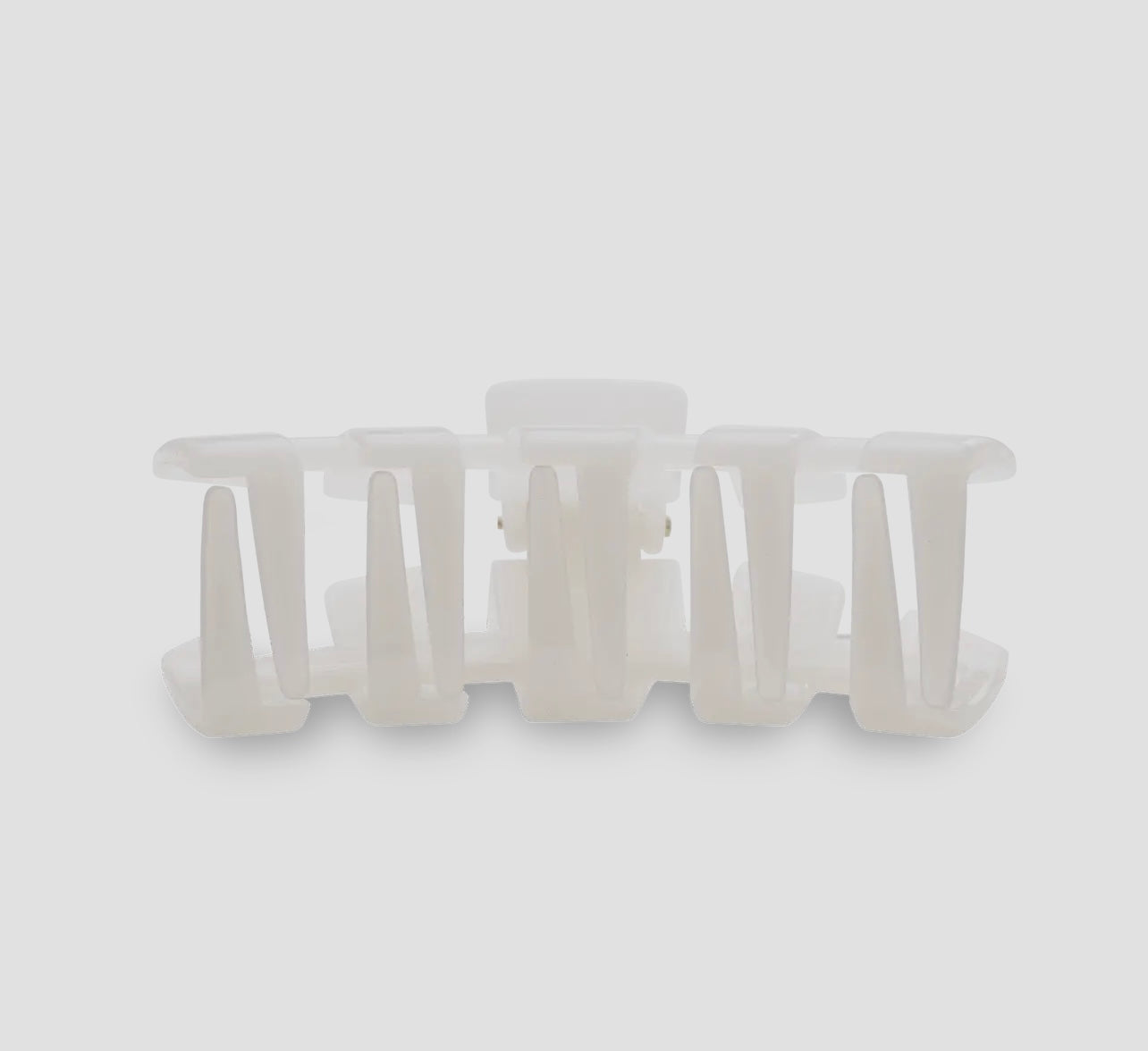 teleties classic hair clip - medium (coconut white)
