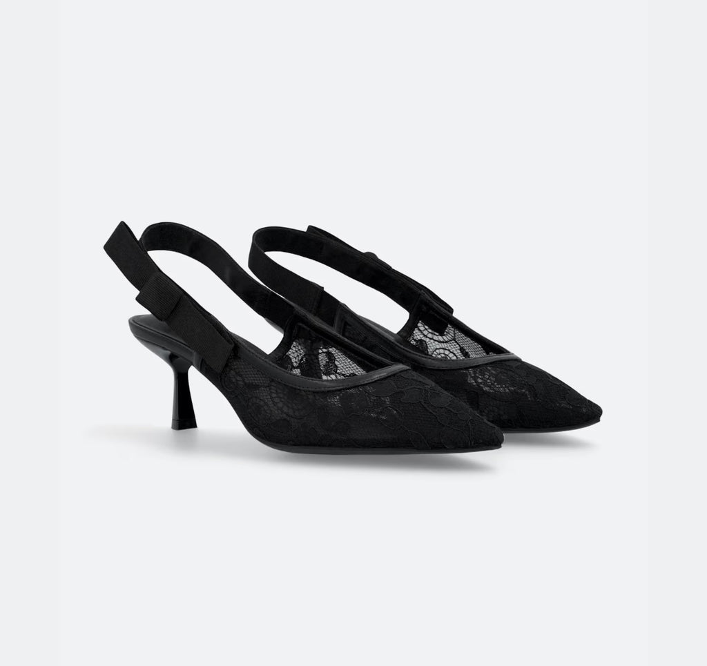 mia shoes naida slingback mesh heel