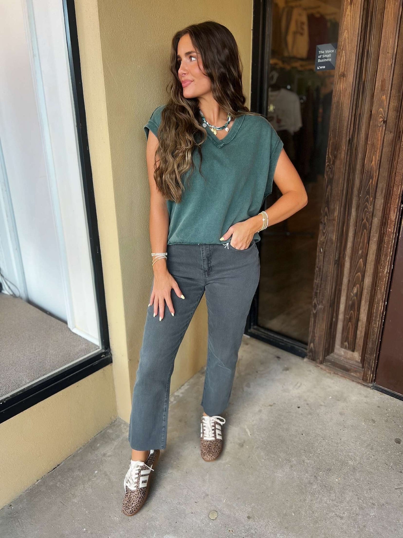 layton straight leg jean - charcoal