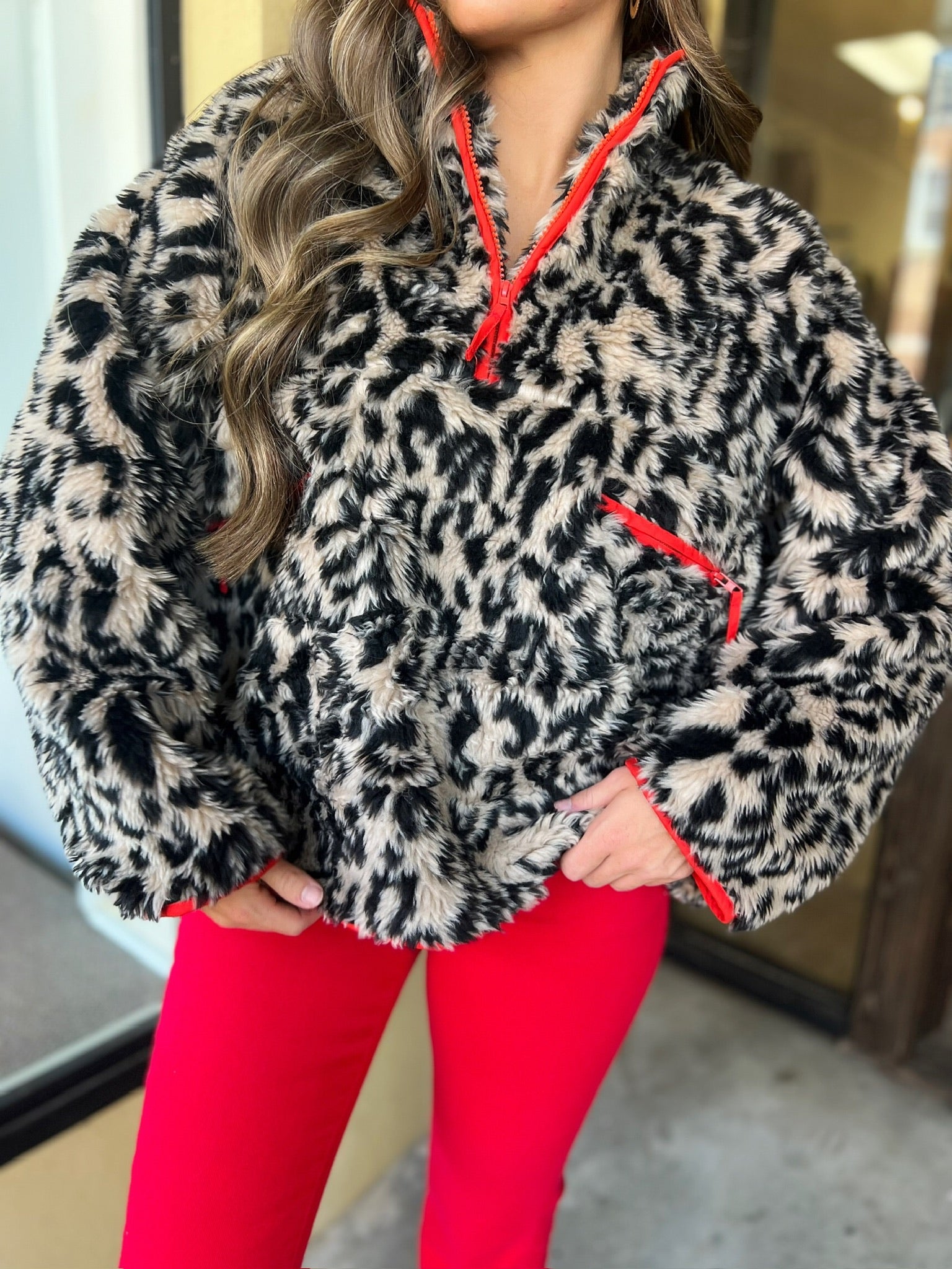 sully sherpa quarter zip