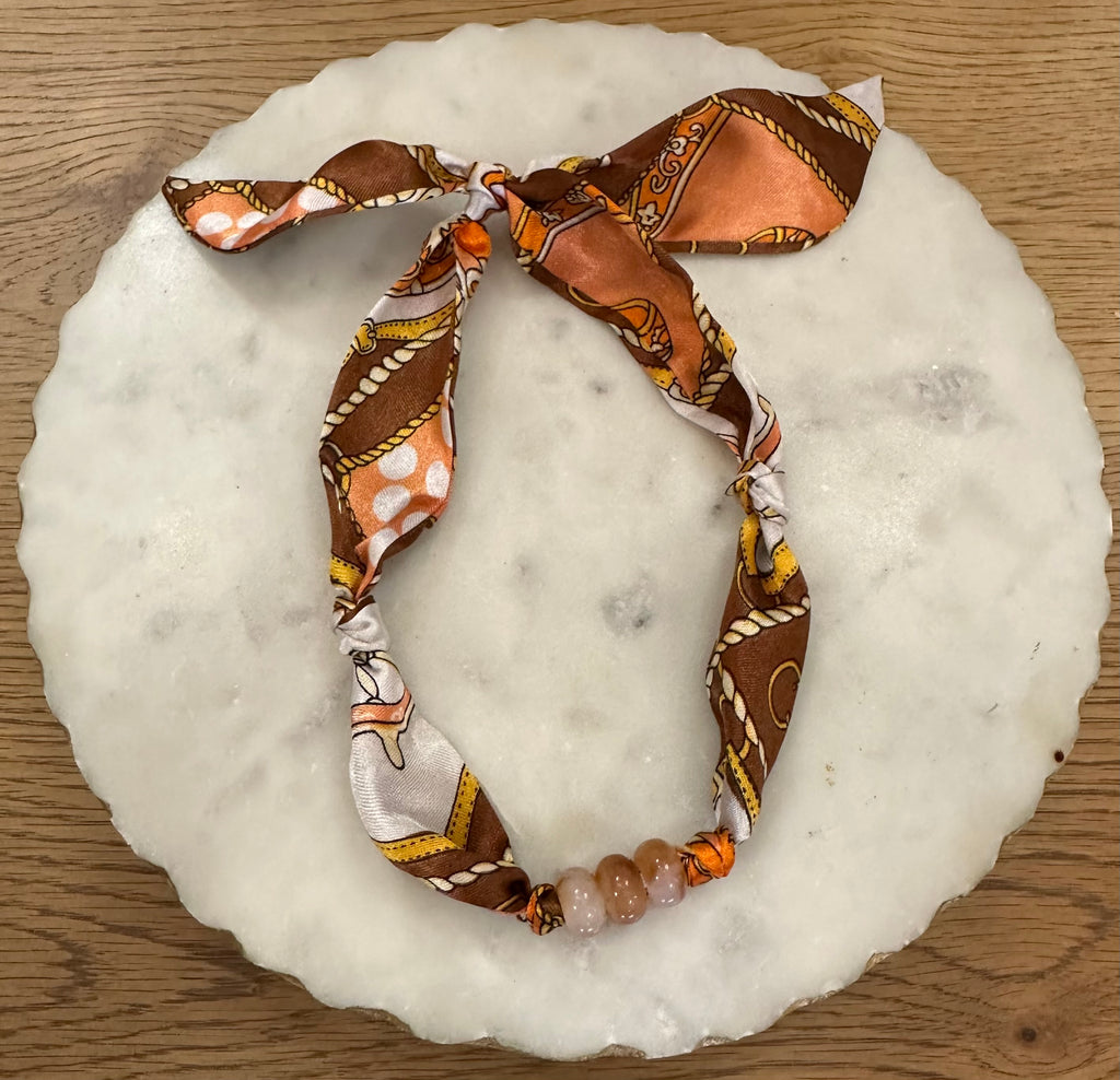 TR scarf necklace #180