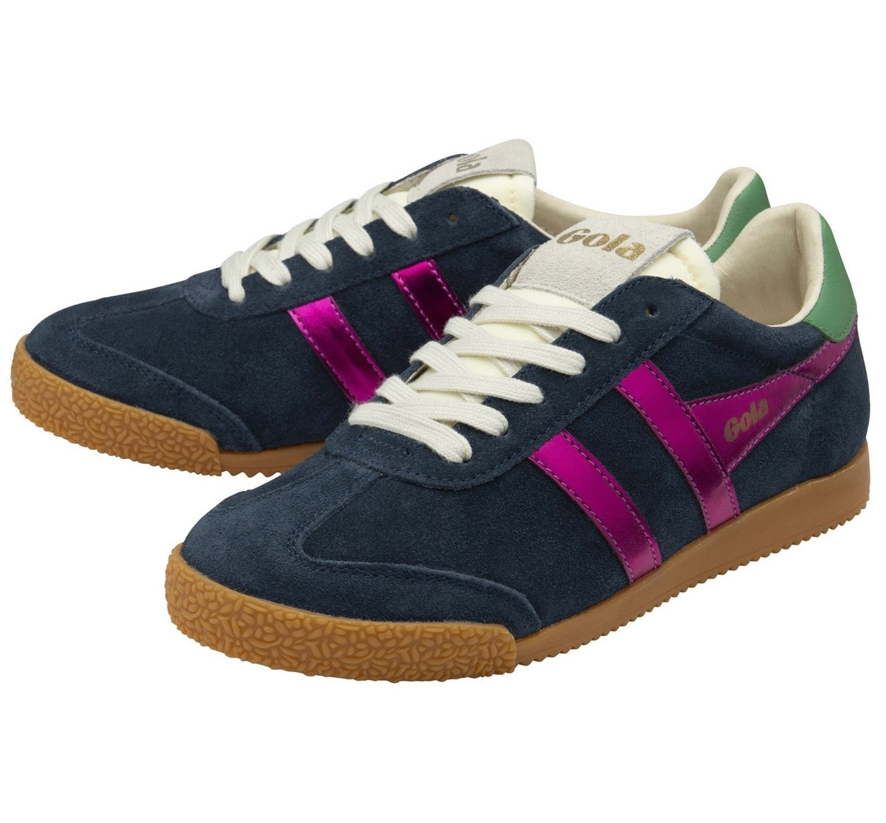 Gola glitz trainer in navy/fuchsia/emerald