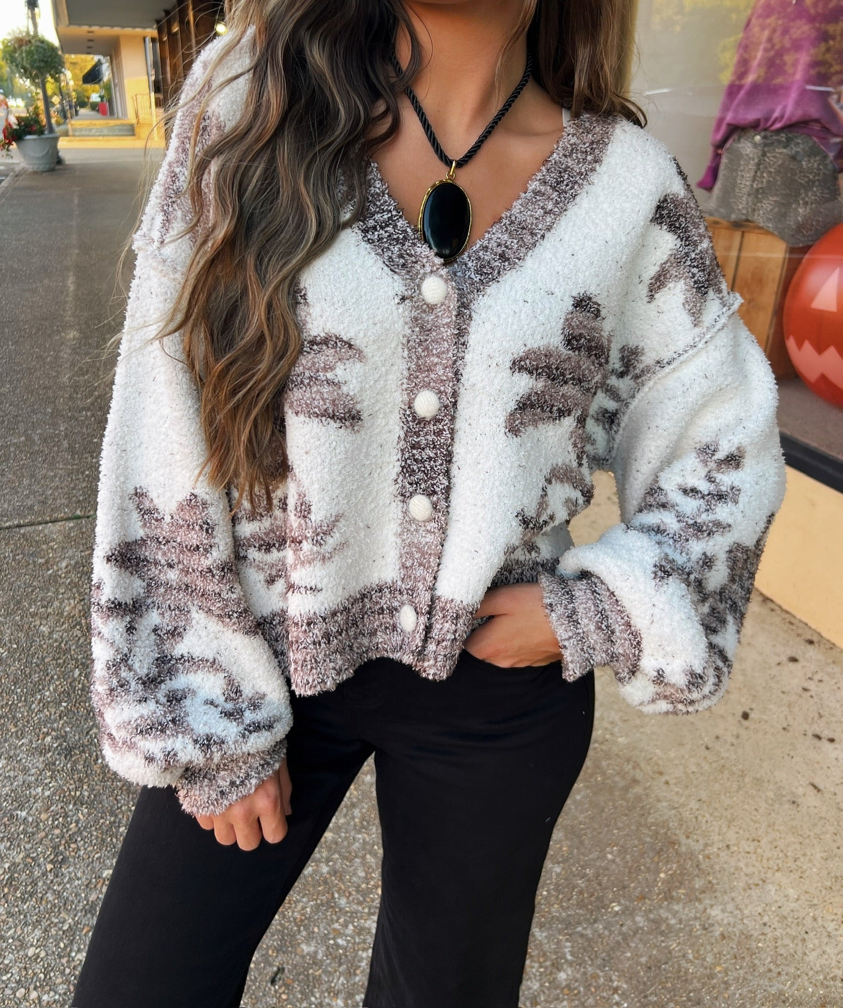 stratton sweater in mocha