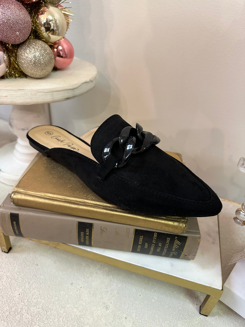 charlie paige mule - black