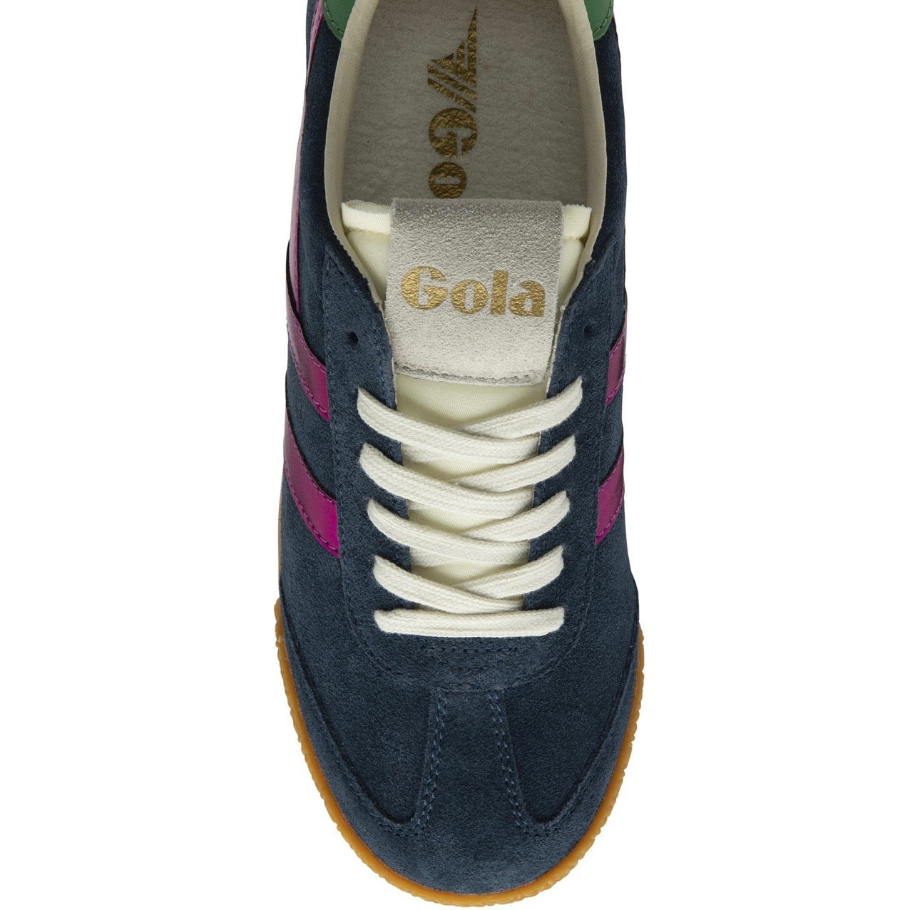 Gola glitz trainer in navy/fuchsia/emerald