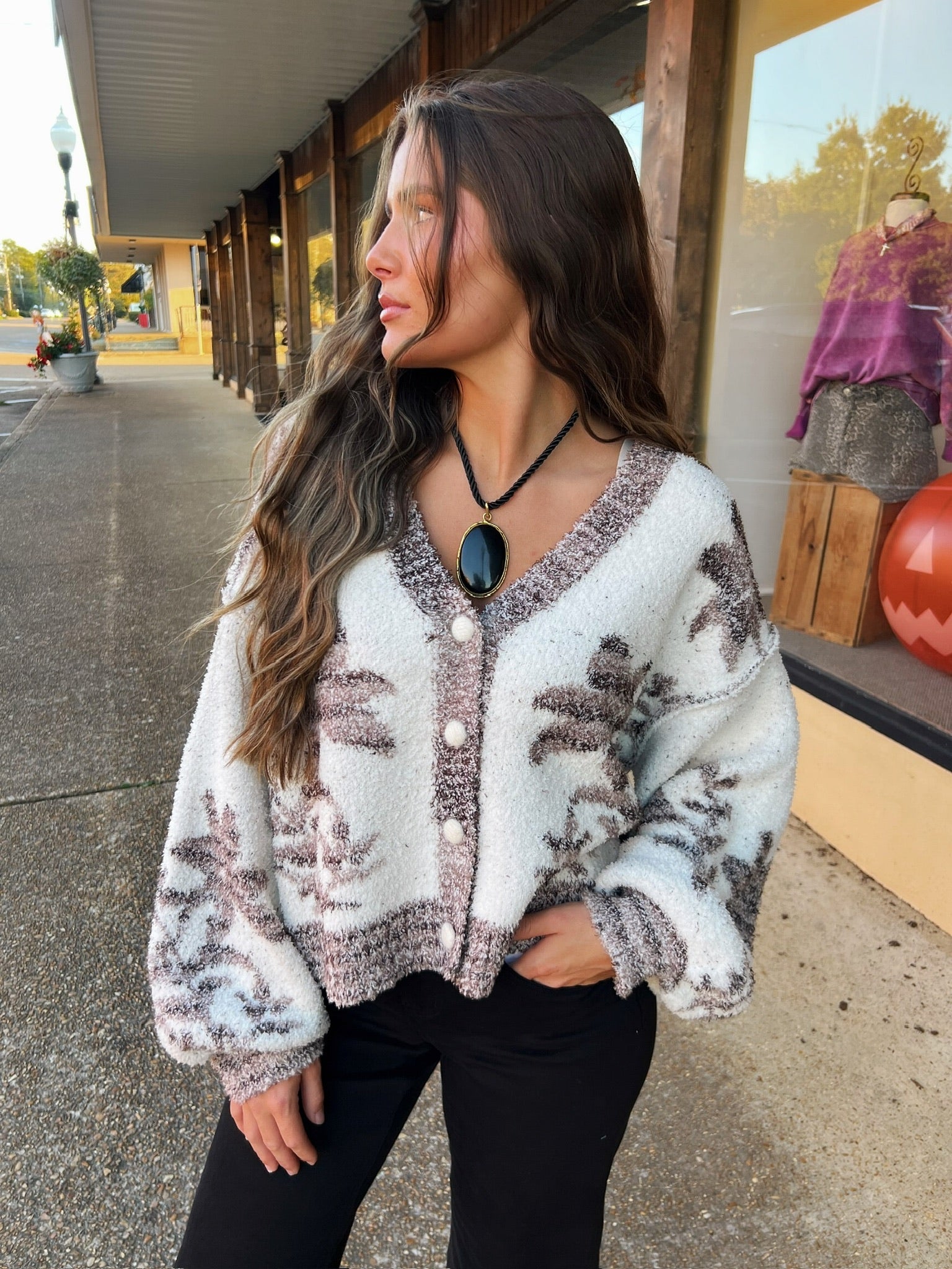 stratton sweater in mocha