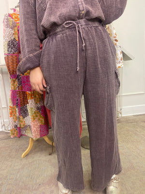 lana pant - plum