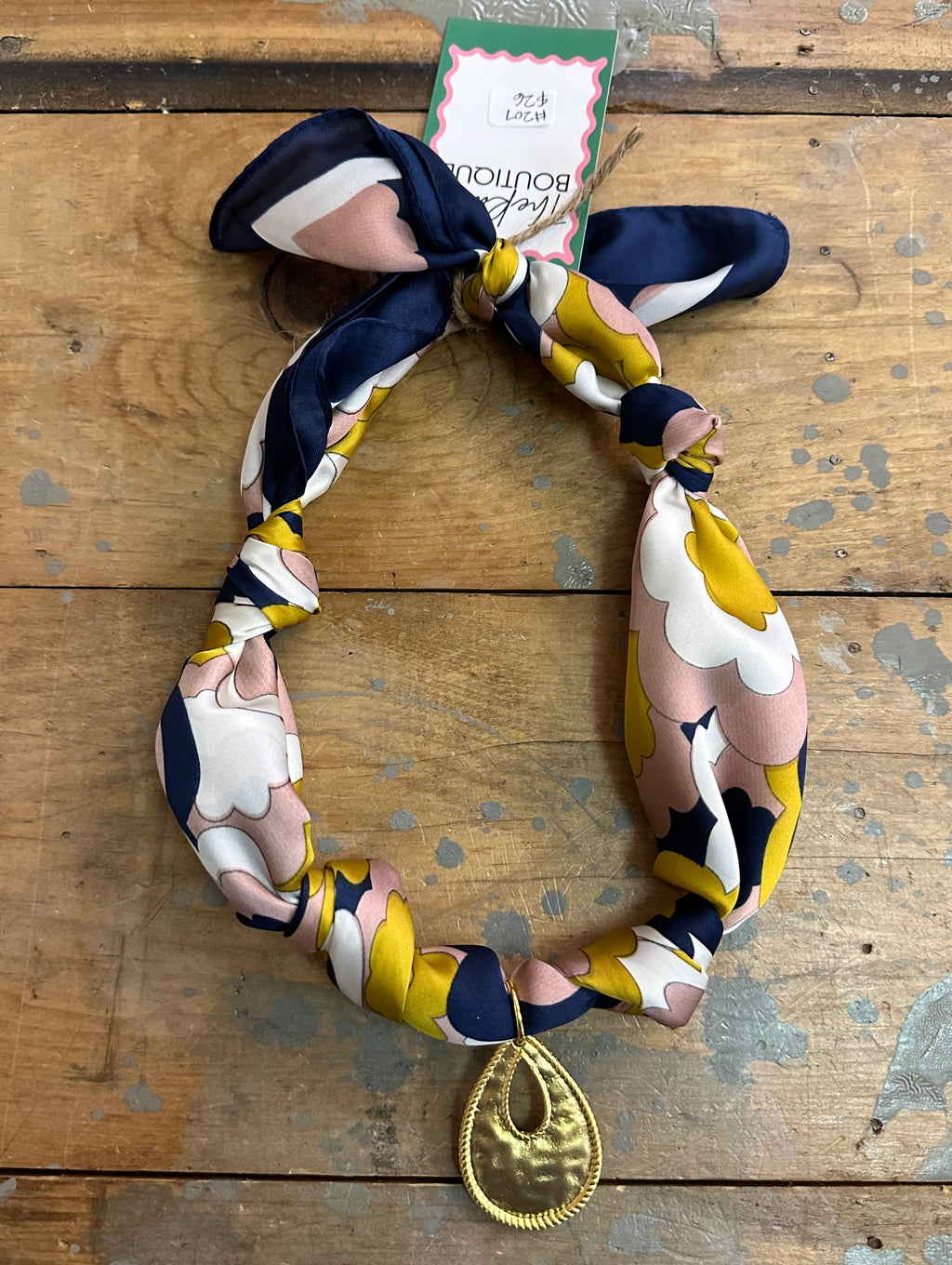 TR scarf necklace #207