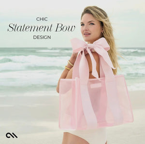 PRE-ORDER*** special edition case mate bow beach tote with phone pouch (est. may 21-26)
