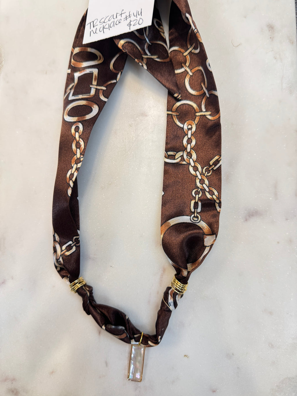 TR scarf necklace #44