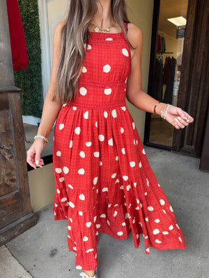 lydia polka dot maxi