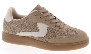 remus sneaker - taupe raffia