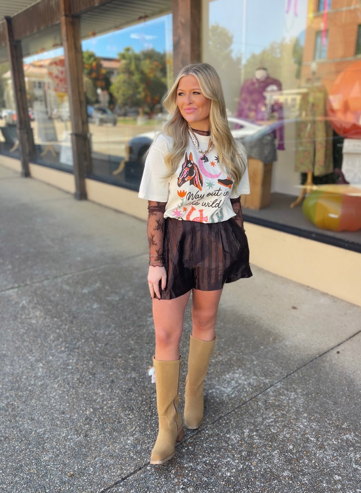 way out in the wild tee