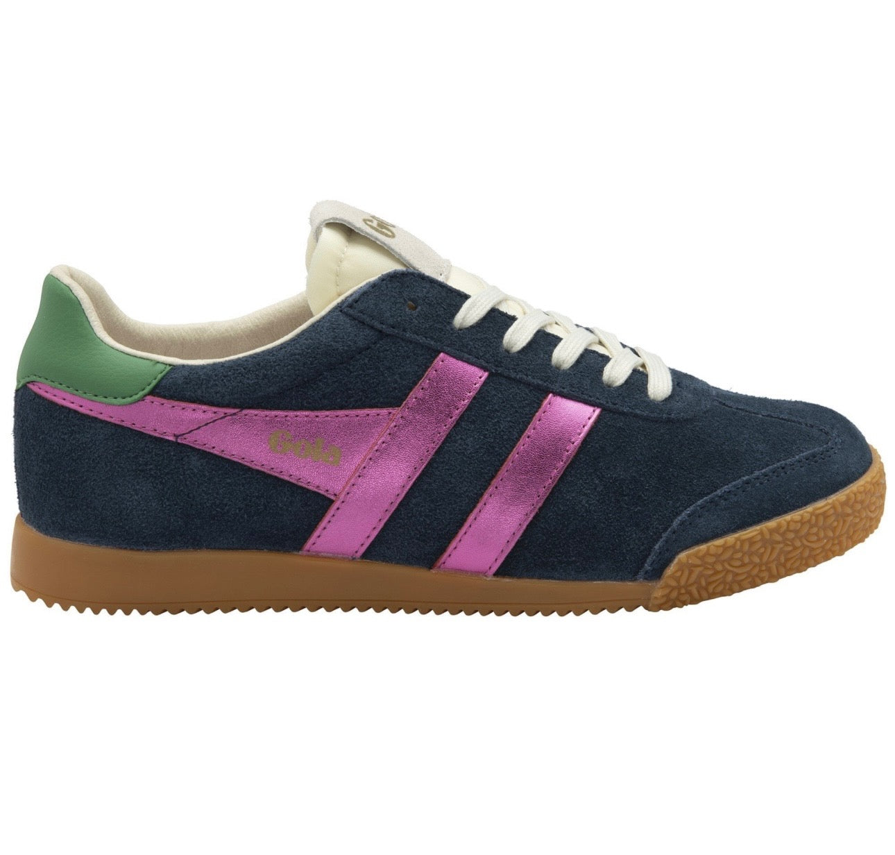 Gola glitz trainer in navy/fuchsia/emerald