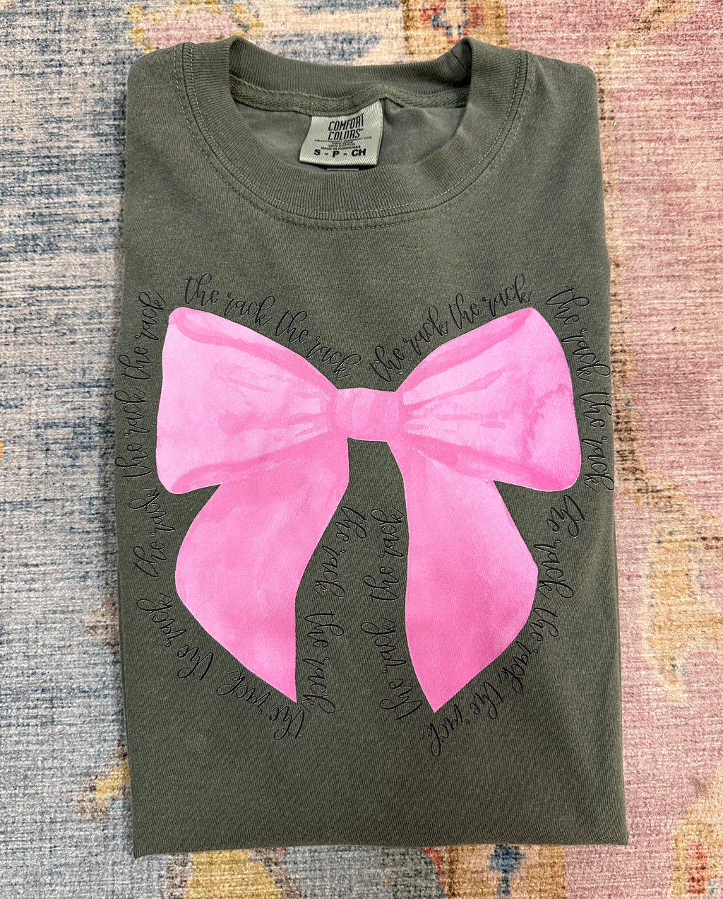 the rack bow tee - moss