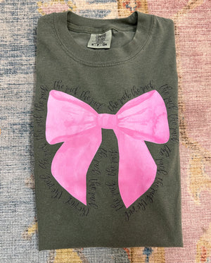 the rack bow tee - moss