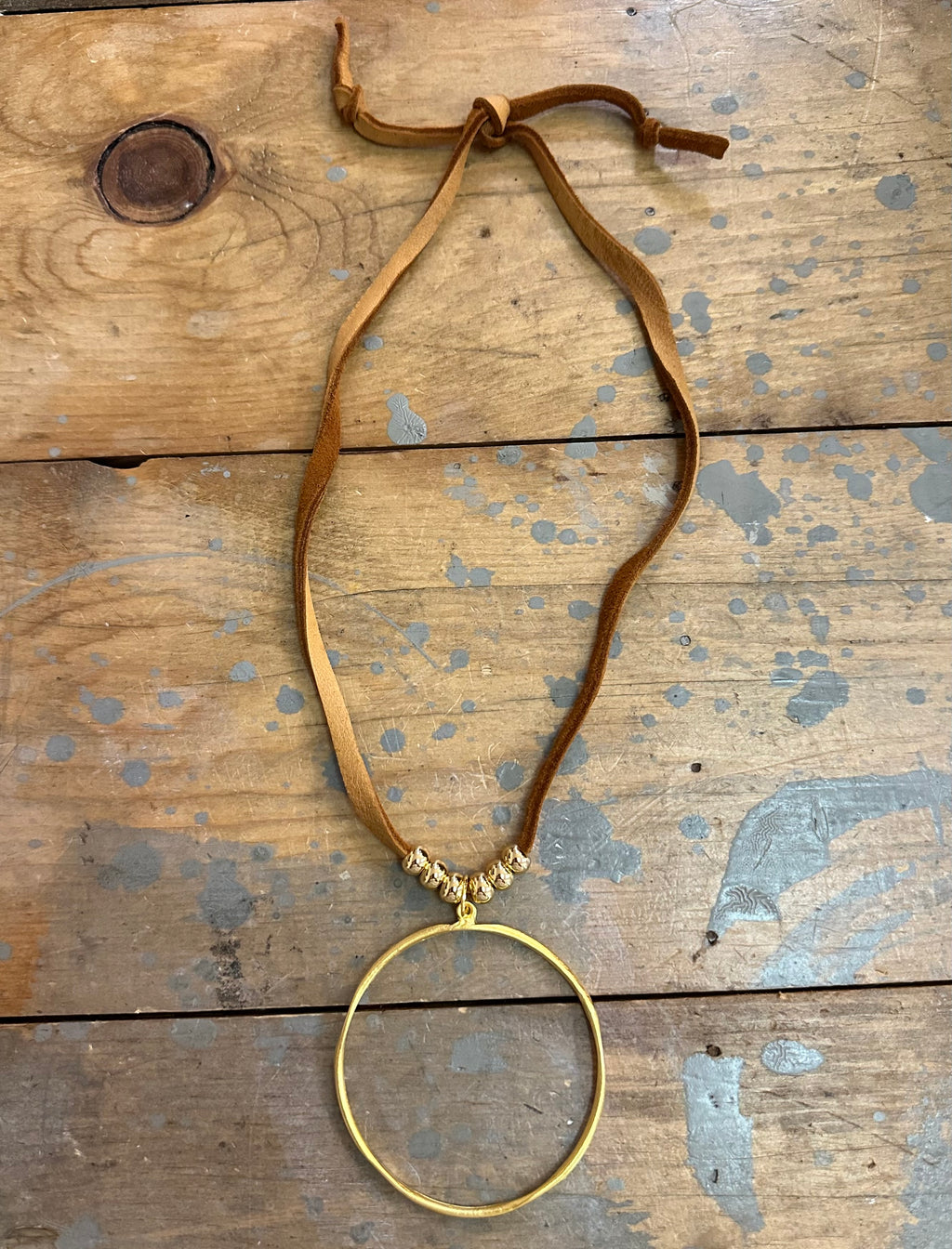 caliope leather necklace